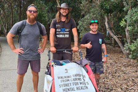 The Barefoot Dutchman has broken world records while raising money for men’s mental health