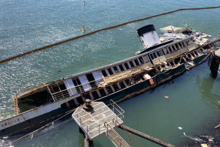 Work underway to restore Manly ferry before it sunk