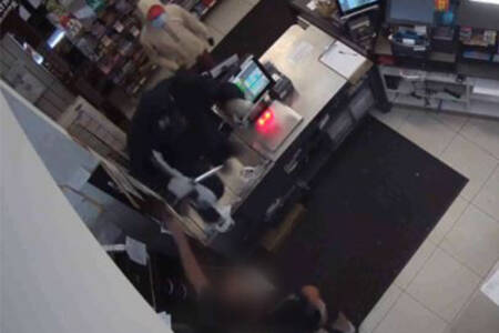 CCTV | Horrific moment employee stabbed in violent armed robbery