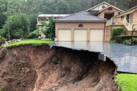 Owner of home at threat from landslide describes ‘out of body experience’