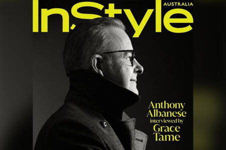 Anthony Albanese poses for second fashion shoot