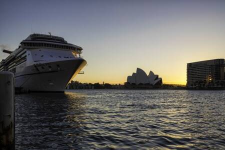 Tears flow as first cruise ship sets sail in Australia in over two years