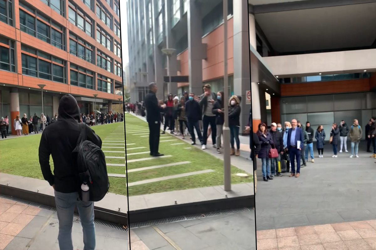 Massive Lines At The Sydney Passport Office