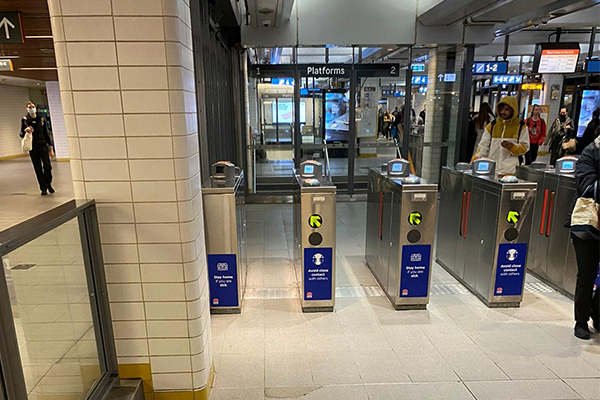 Article image for Train action continues as Opal card gates flung open