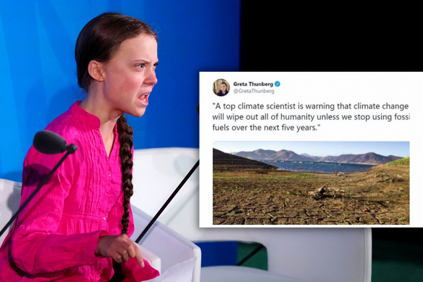 Article image for “How dare you” – Greta Thunberg DELETES doomsday tweet