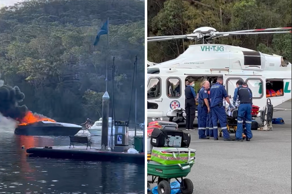 Article image for VIDEO: Boat explodes in Sydney’s north