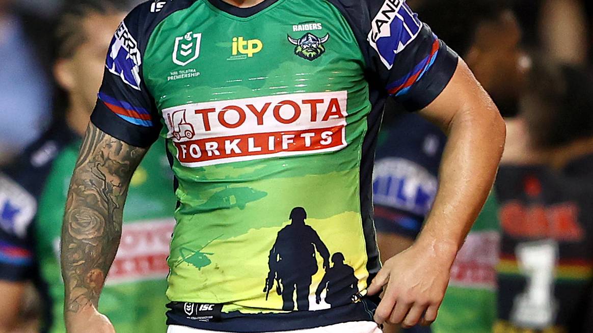 Canberra Raiders may have used US soldier on their ANZAC Day