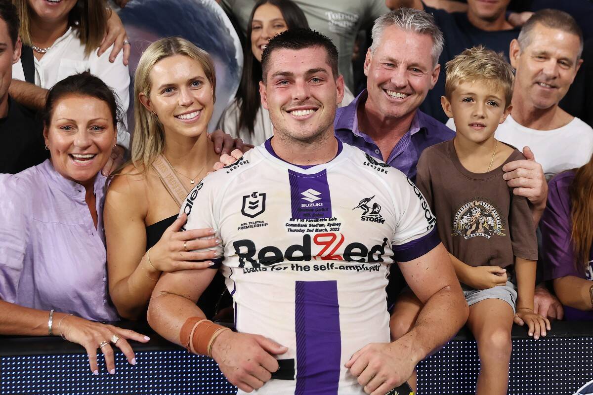 Article image for League legend Sean Garlick surprises son Bronson on air