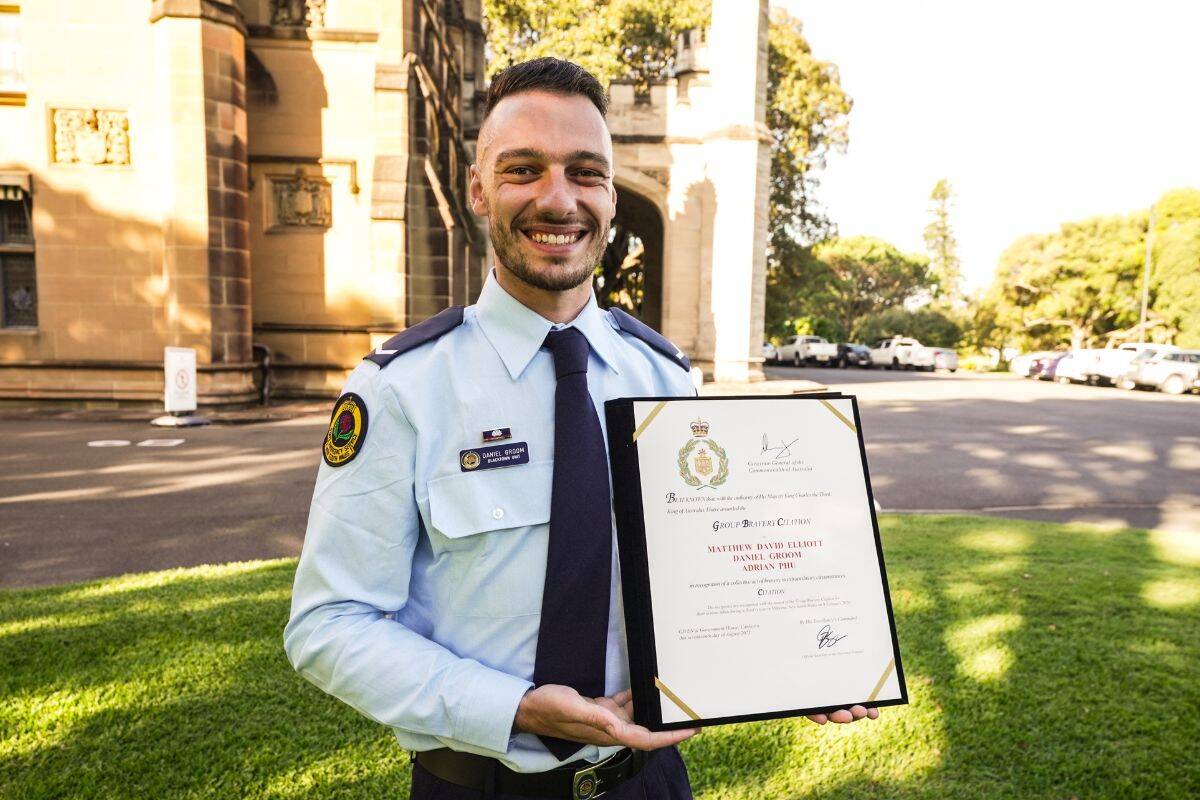 Article image for The courageous act which landed an SES volunteer a bravery award!