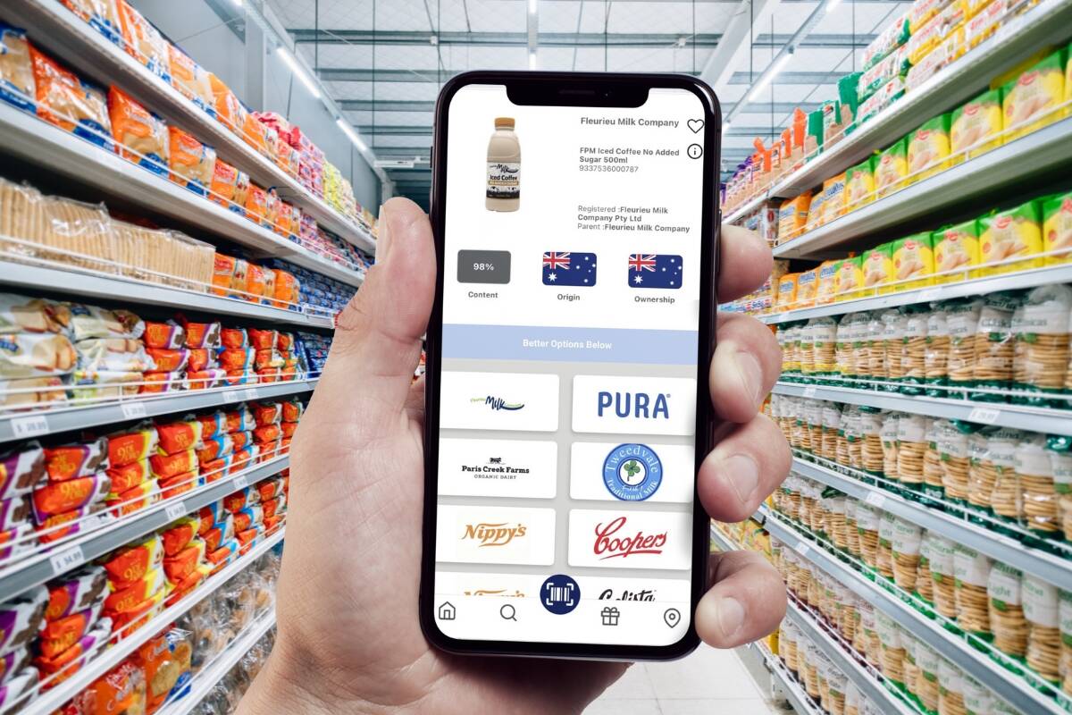 Article image for Brilliant phone APP helps shoppers buy Australian Made