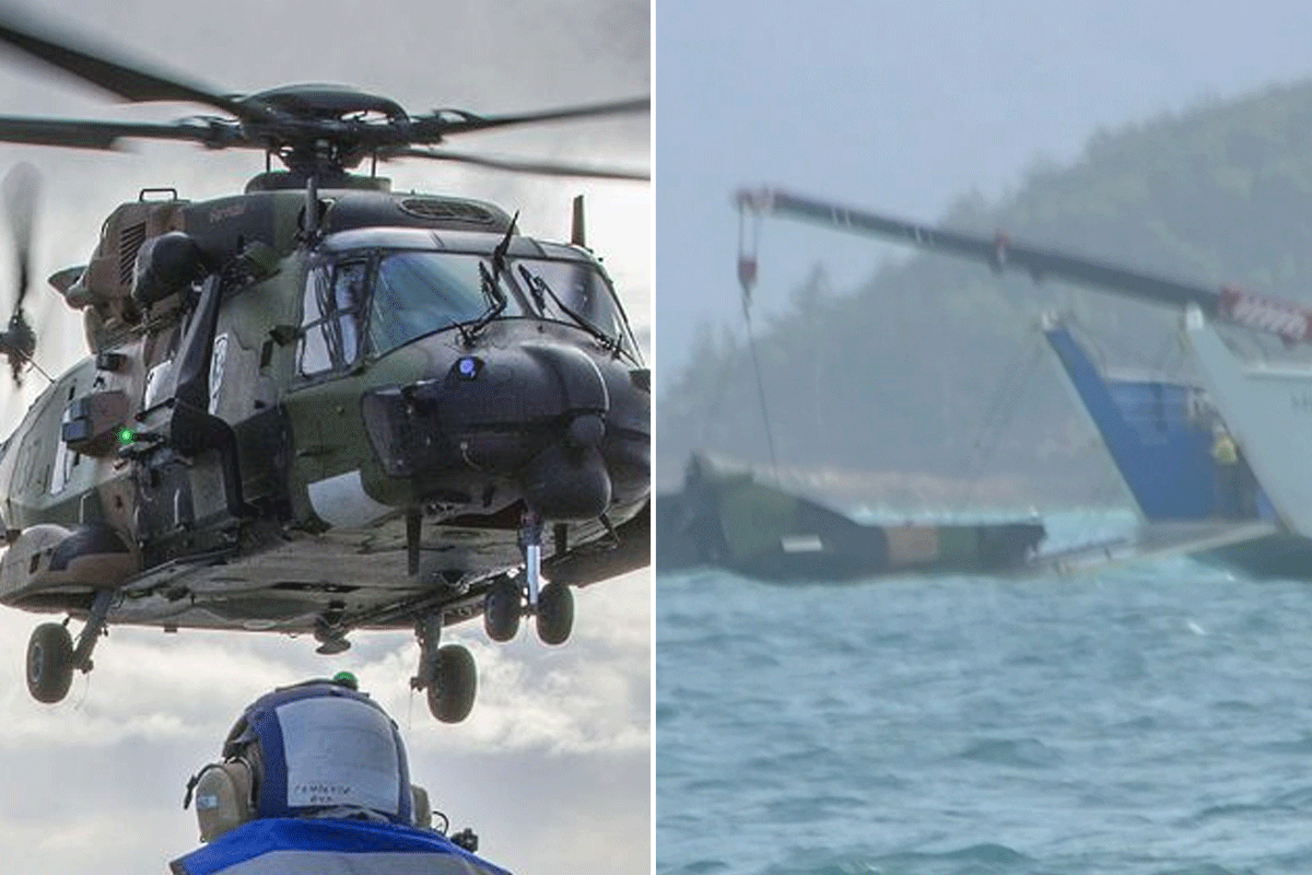Article image for Military helicopter crash becomes recovery mission after new wreckage