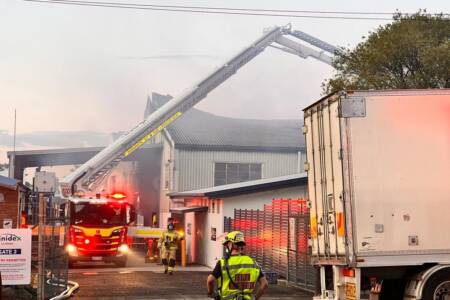 More than 100 firefighters battle Sydney factory fire