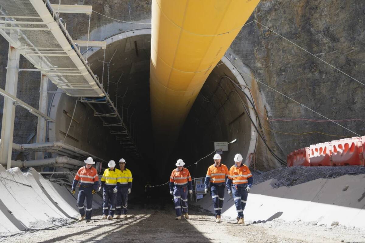 Article image for Snowy 2.0’s tunnel boring machine moves for 1st time in a year