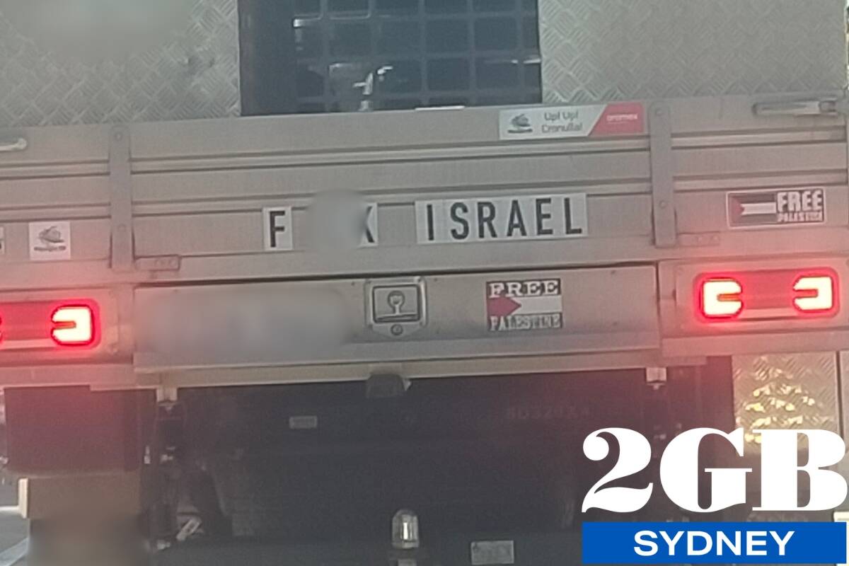 Article image for EXCLUSIVE: Ute with anti-Israel sticker spotted in Sutherland