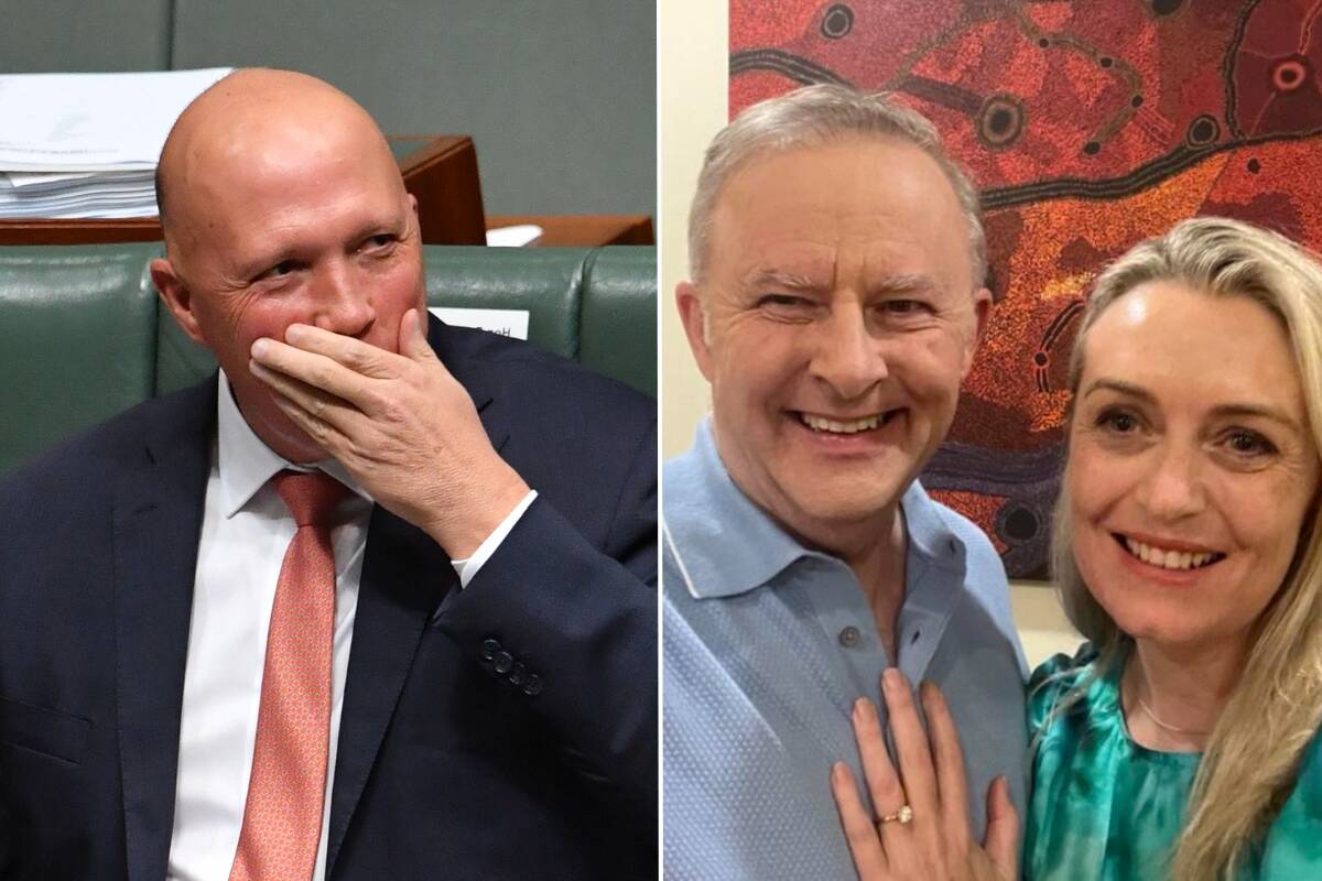 Article image for ‘Flower girl’ – Peter Dutton offers to help out at PM’s wedding