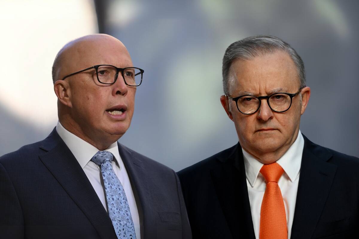 Article image for ‘Deer in headlights’ – Dutton hits out at Albanese’s ICC response