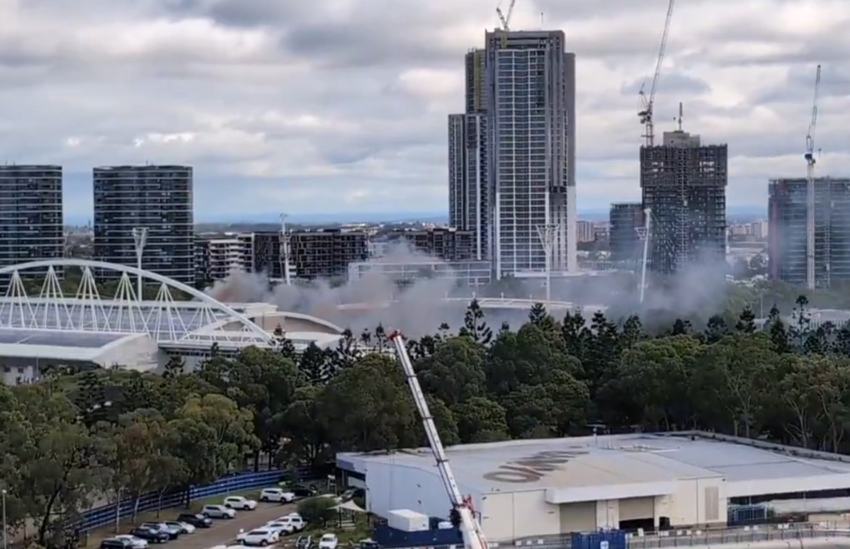 Article image for ‘Kids running out in their cossies’ – Fire at Sydney Olympic Park Aquatic Centre