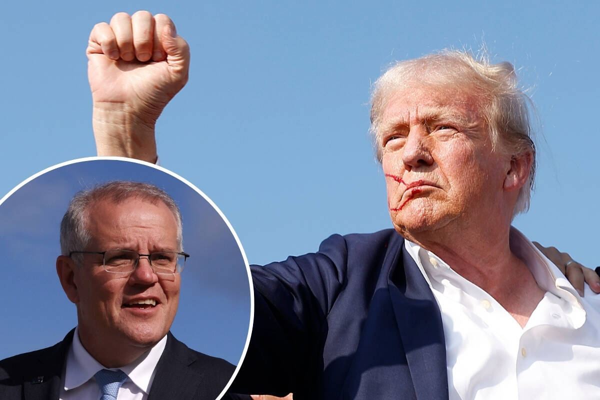 Article image for ‘Incredible bravery’ – Scott Morrison on Trump assassination attempt