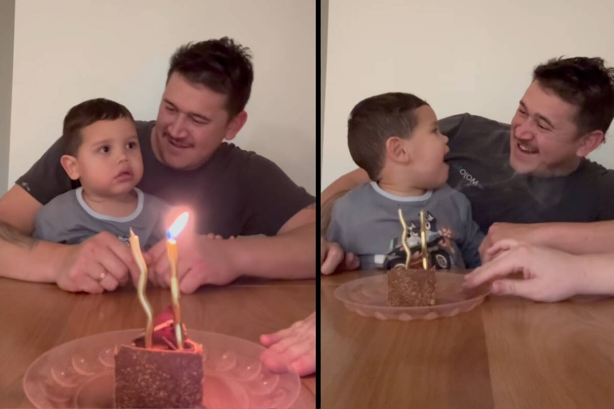 Article image for The adorable moment Ray’s grandson confuses his dad’s birthday