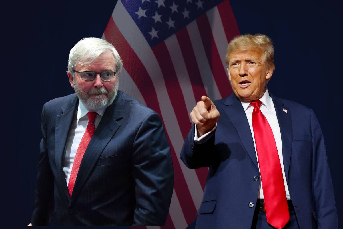 Article image for ‘Chill out’ – Kevin Rudd’s epic backflip on Donald Trump