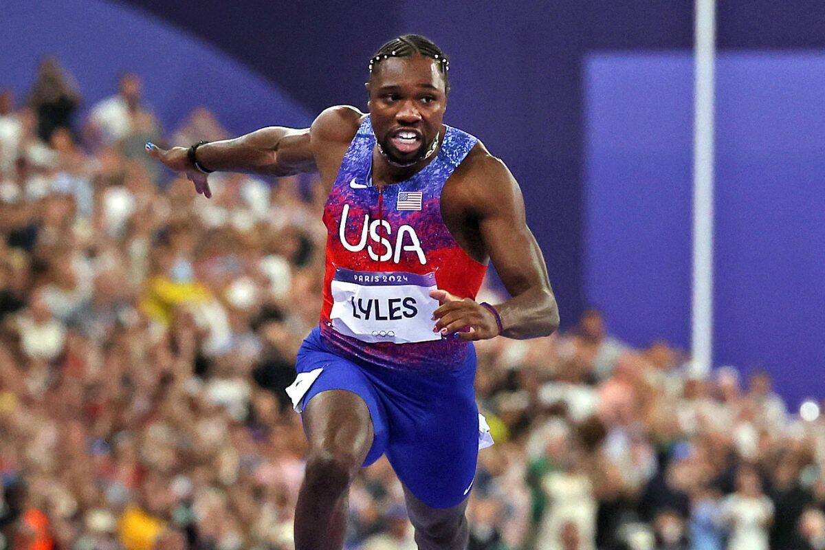 Article image for How Noah Lyles felt crossing the finish line in epic 100 metre final