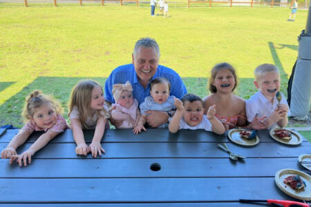 Ray enjoys quality time with his seven adorable grandchildren!