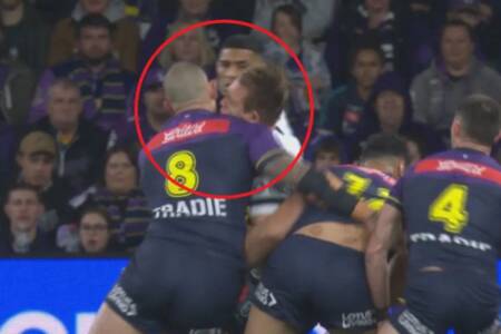 ‘Repetition of last week!’: CCT call as chaos erupts in opening minute of Storm-Roosters