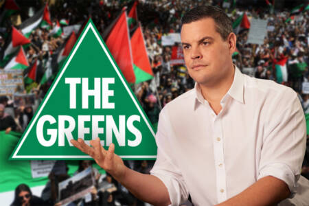 Chris O’Keefe has his say on political posters taking aim at ‘racist and appalling’ Greens