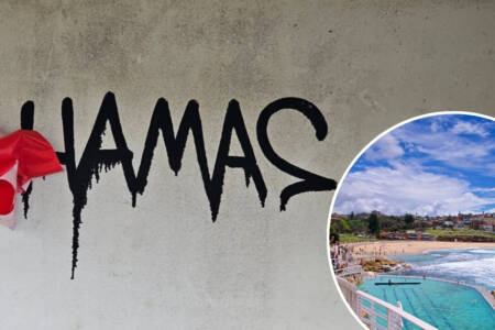 Exclusive – Sydney beach targeted with HAMAS graffiti