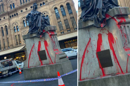 EXCLUSIVE – Queen Victoria statue vandalised