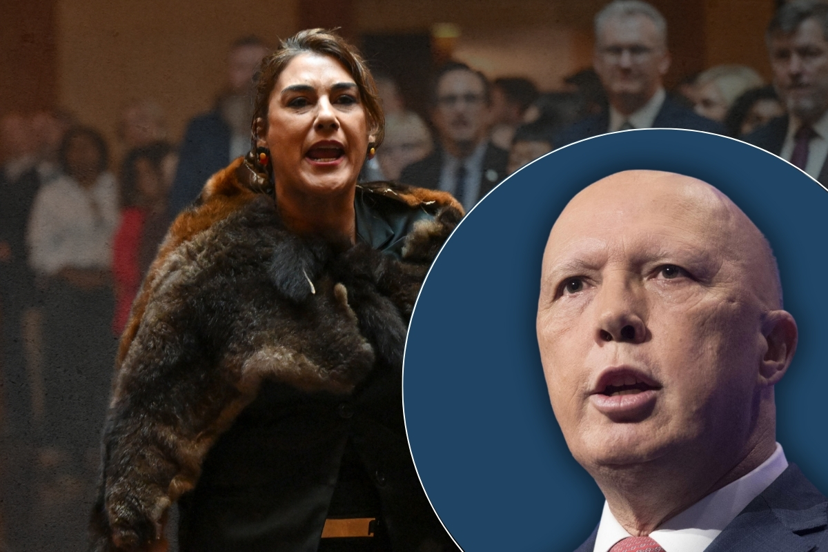 Article image for ‘Crucial vote for labor’: Dutton rips Albo, Labor’s response to Lidia Thorpe’s protest