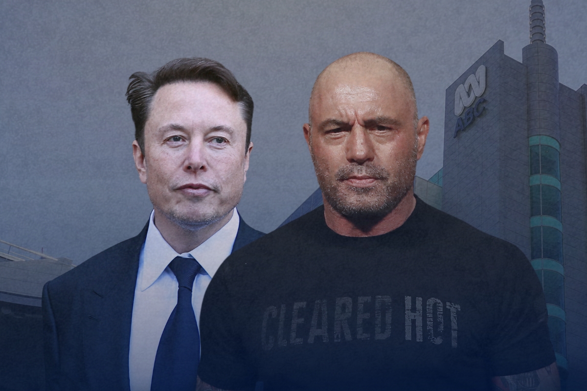 Article image for ‘War of words’ – Elon Musk + Joe Rogan attack ABC chairman