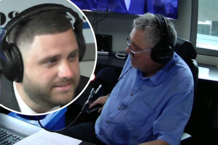 ‘Best dad to me’:  Ray’s son Daniel surprises him in studio