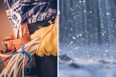 ‘Piss take of the highest order’ – Electrical workers pockets double for getting wet