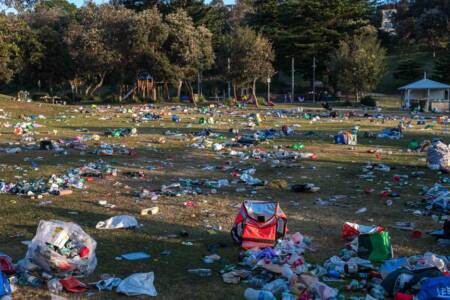 ‘Like a tip’ – Revelers trash Bronte Beach AGAIN